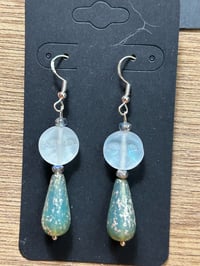 Marvelous Moondance Czech Glass Earrings 