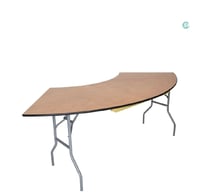Image 1 of Wooden Serpentine  Table