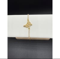Image 1 of White Butterfly Bracelet 