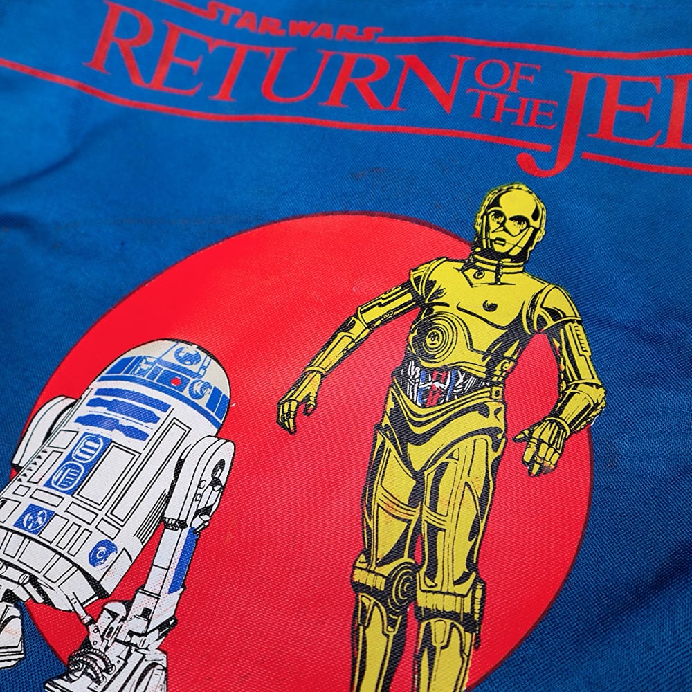 Image of VINTAGE 1983 DEAD STOCK RETURN OF THE JEDI DROID TOTE BAG