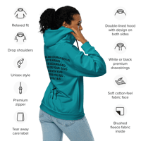 Image 2 of Women's zip hoodie ( JOSHUA 1:8-9 )