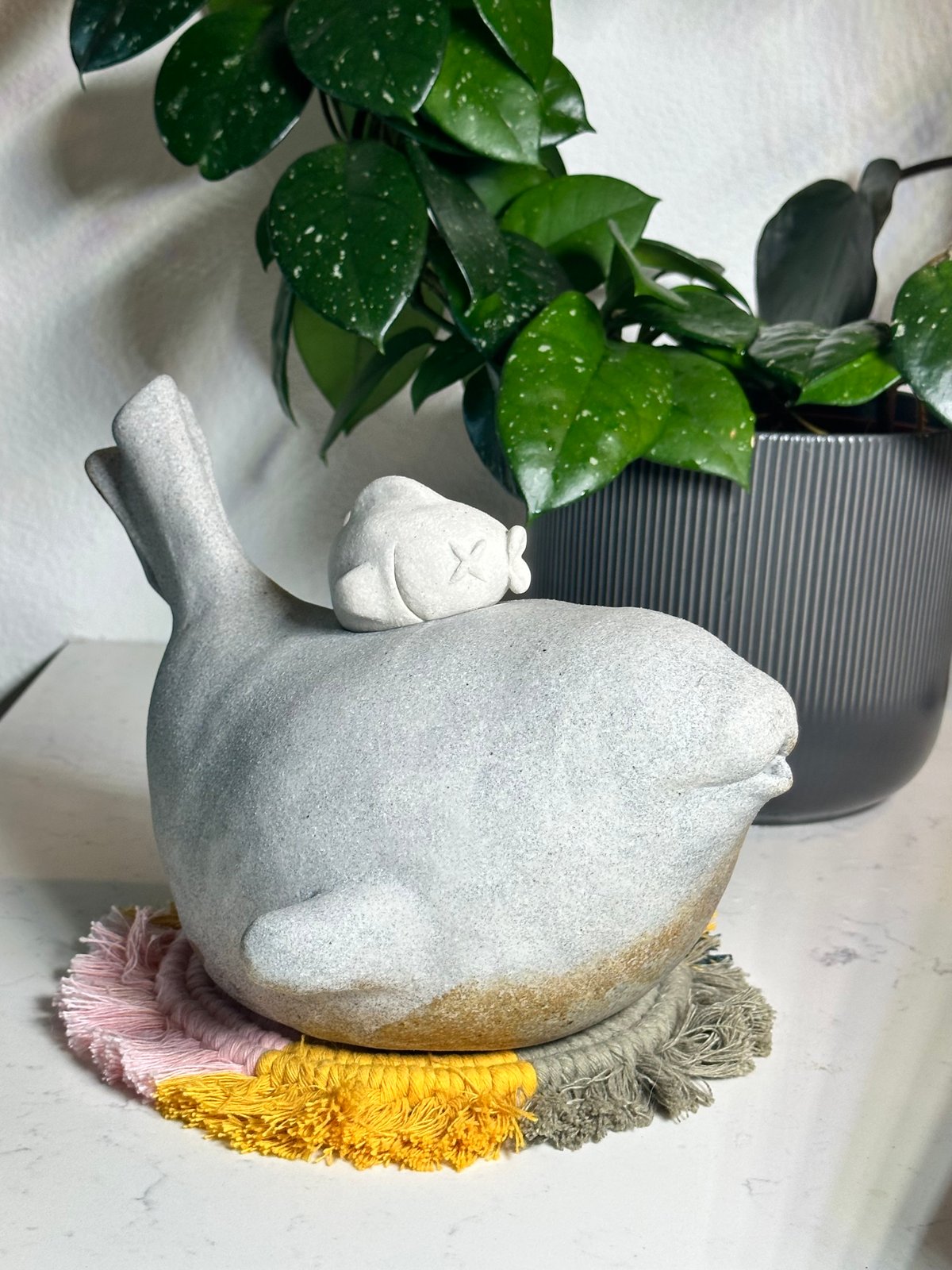 Image of Seal Sculpture- watering can
