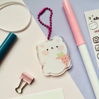 Image 3 of Sparkly Bear Acrylic Keychain