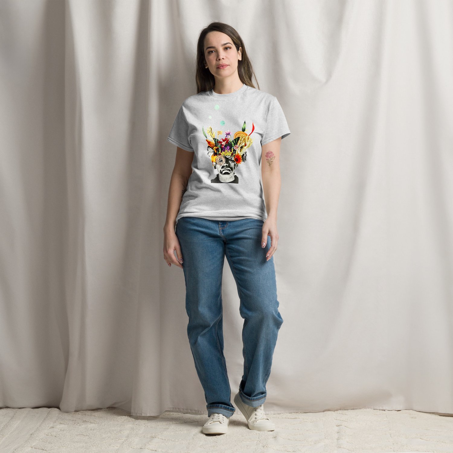 Image of Frankenflower - 100% Cotton Classic Fit Tee - Unisex