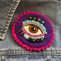 Image 2 of Pride Collection - Mystic Eye Brooch - Love is Love