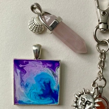 Image of Periwinkle Seashell Keychain