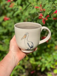 Image 1 of X Large Pelican decorated Mug