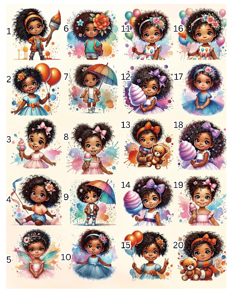 Image of Princess (2) DTF Transfers