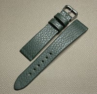 Image 3 of Forest Green Soft Grain Hand-Rolled Watch Strap