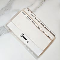 Image 2 of Monthly Tabbed Envelopes A6