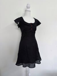 Image 1 of 00s Black polka dots dress // XS