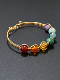 Image 1 of Seven Chakras Rainbow Lucky Bracelet