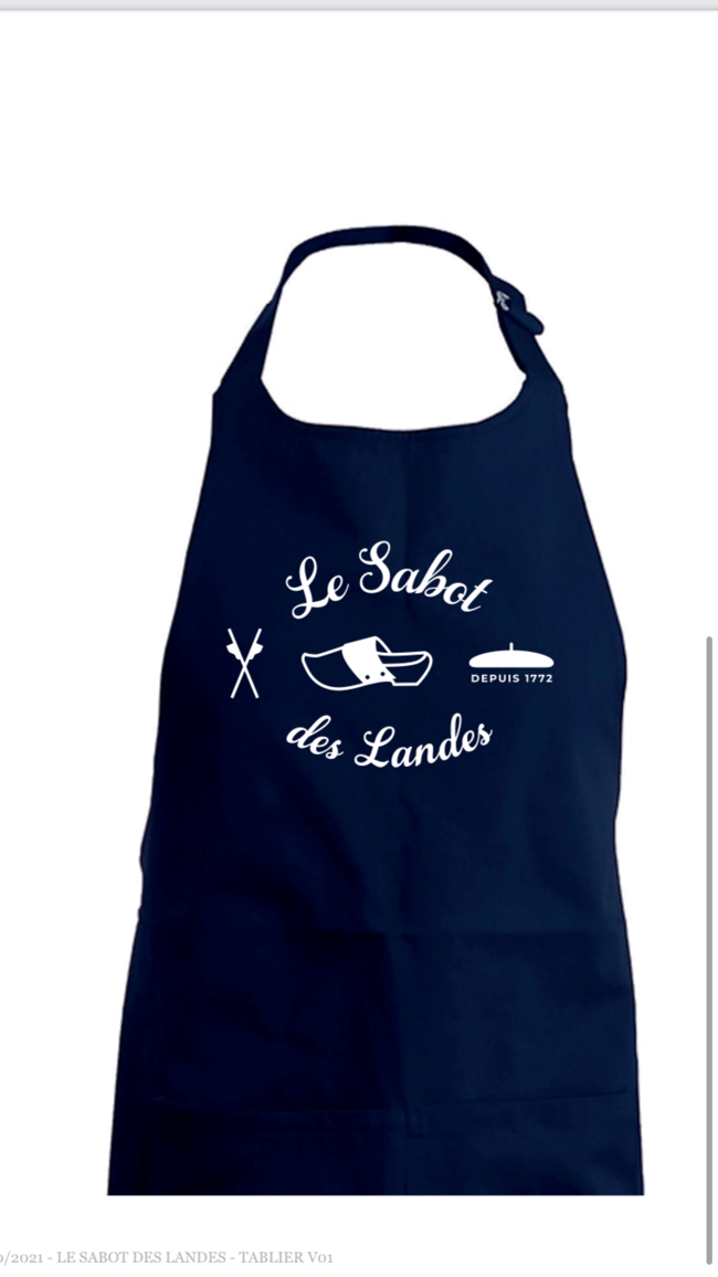 Tablier le sabot des landes 