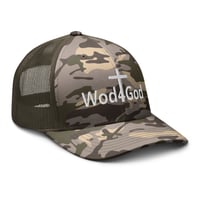 Image 2 of Wod4God Camo Trucker Hat