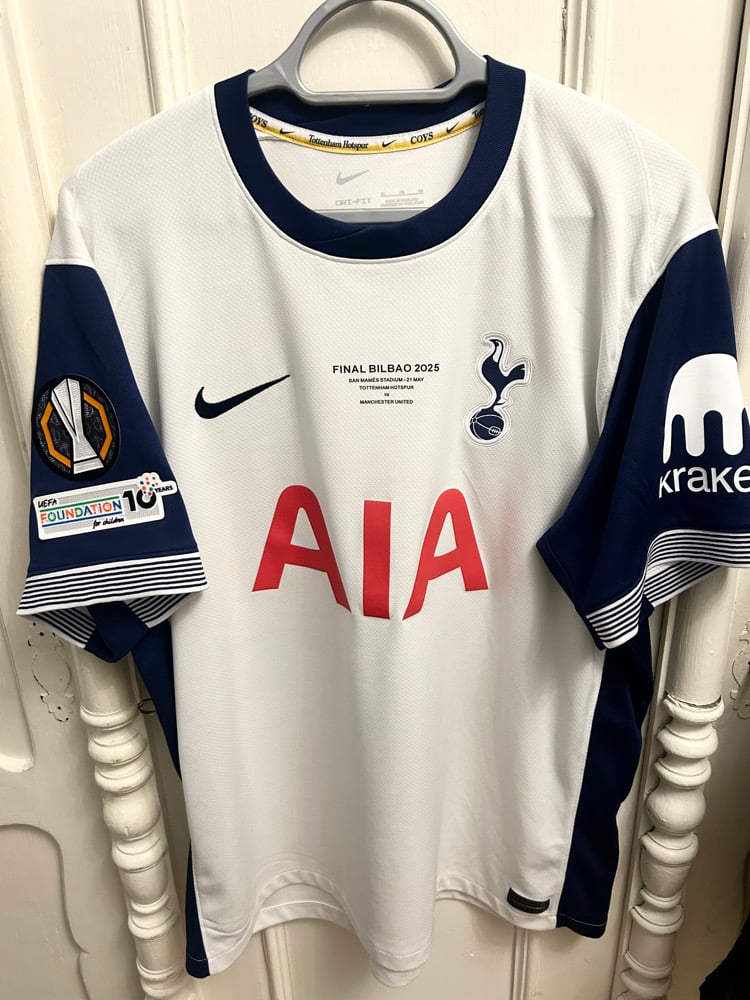 Image of PRE ORDER: Tottenham Hotspur “JOHNSON 22” 2024/25 Home Europa Final Shirt (XL)