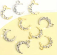 Image 4 of Rhinestone Crescent Moon