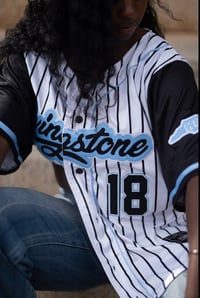 Image 1 of White Livingstone “Anniversary ” Pinstripe Jersey 