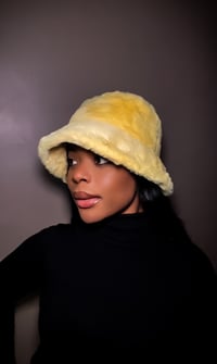 Image 2 of In My Own World, Unisex Bright Yellow Bucket Hat