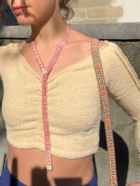 Image 2 of Tape measure necklace Babypink