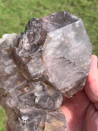 Image 8 of Smoky Quartz & Red Rutile Enhydro Multi Terminated Crystal | Zambia #3052