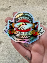 Image 4 of Jaws holographic stickers 