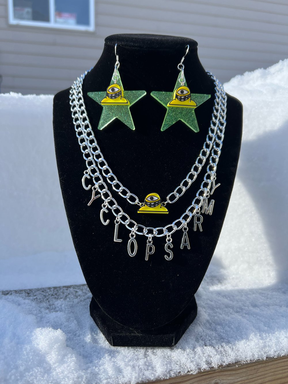 Image of Subtronics Inspired Necklace & Earrings