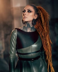 Image 1 of BLACK URCHIN | Venomous Hoop Earrings