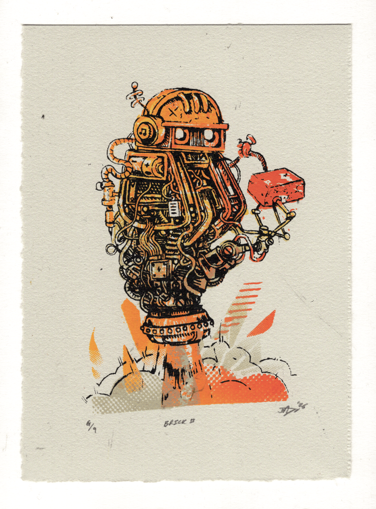BRICK II Screen Print 5”x7 edition of 9