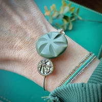 Image 2 of "Perennial" Silver Button Bracelet