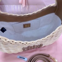 Image 11 of Miumiú Raffia Hobo Bag