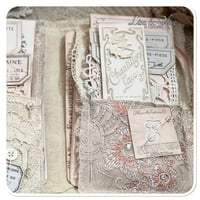 Image 6 of Junk Journal fabric folder lace samples junk journal supplies