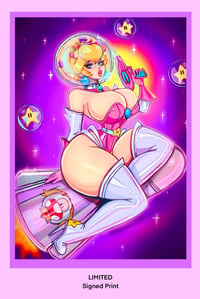 Image of LIMITED Space Peach Signed Print 