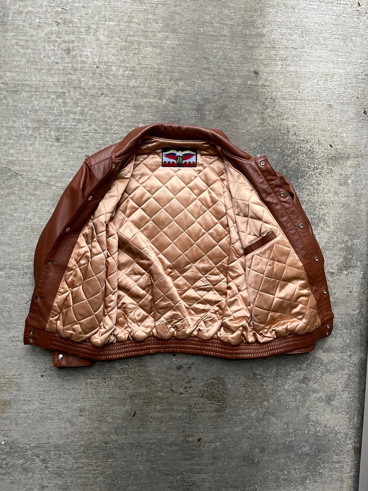 Image of Vintage Seattle Sonics Jeff Hamilton Leather Jacket