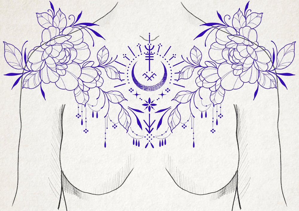 Image of Chest Pivoines Mystiques