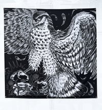 Image 1 of Sorrows of the Earth - Hawk Tapestry