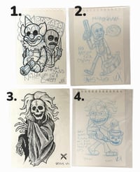 original art drawings sketch’s  copy set 4