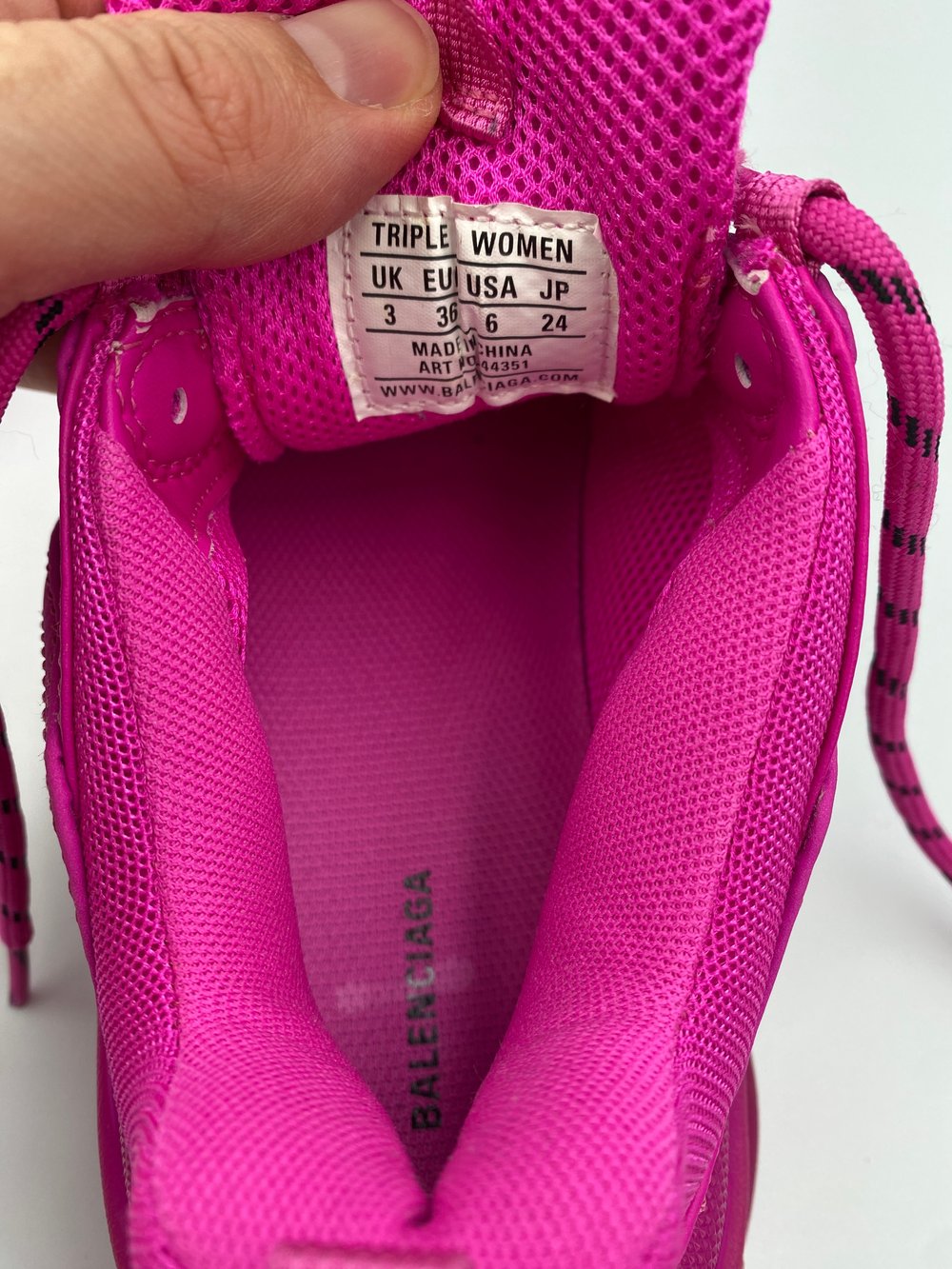 Image of Balenciaga - Triple S Pink 36EU