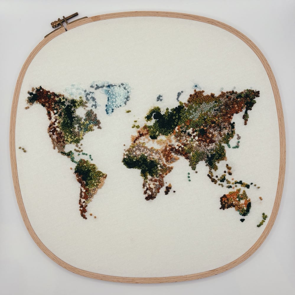 Image of Mother Earth World Map Hoop