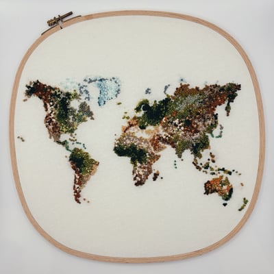 Image of Mother Earth World Map Hoop