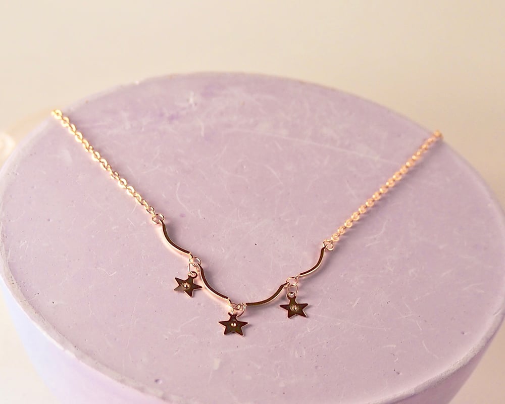 Image of Collier tétoiles en fête (chaîne fine)