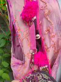 Image 8 of Jaz min cross body bag and coin purse- Hot pink 2