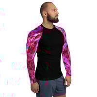 Image 2 of Enigma Pink Surge Men's Rash Guard 