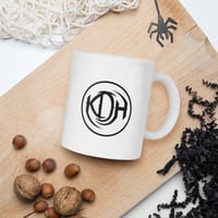 Image 1 of KDH Circle Logo White glossy mug