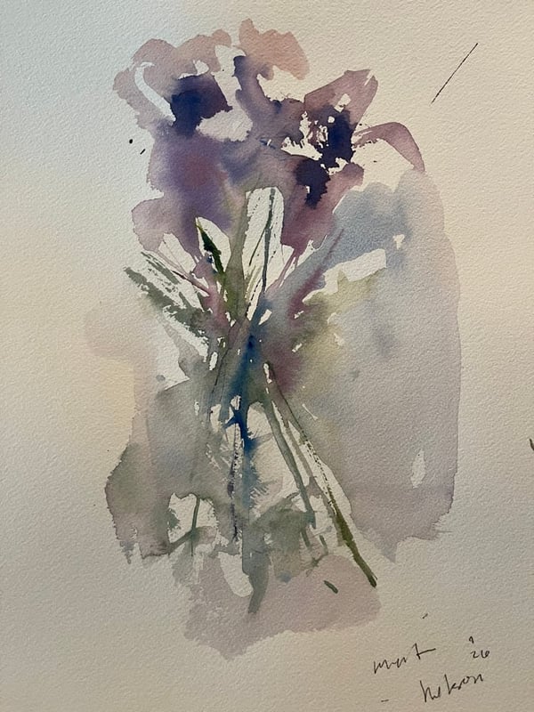 Image of Intuitive Rainwater Floral No 26 - Original