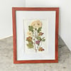 Genuine White Chrysanthemum Wildflower Art In 8" X 10" Frame (Item# 2022058)