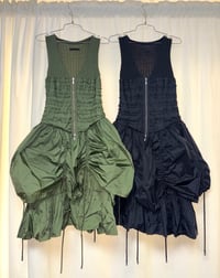 Image 1 of italian parachute dress - green 