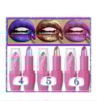 Image 2 of Highly Pigmented Metallic Lipstick 