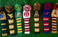 Image 5 of West Virgina WV MOUNTAINEERS custom Golf Club Cover hand knit logo College football fan  g-119fd1cf
