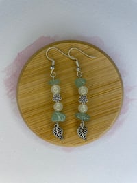 Image 1 of Green Aventurine Nature Earrings