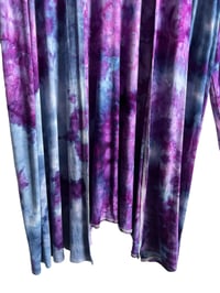 Image 10 of 2XL Jersey Knit Cardigan in Purple Haze Ice Dye